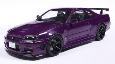 421186489 Nissan Skyline (R34) GT-R Z Tune 1999 purple 1:18